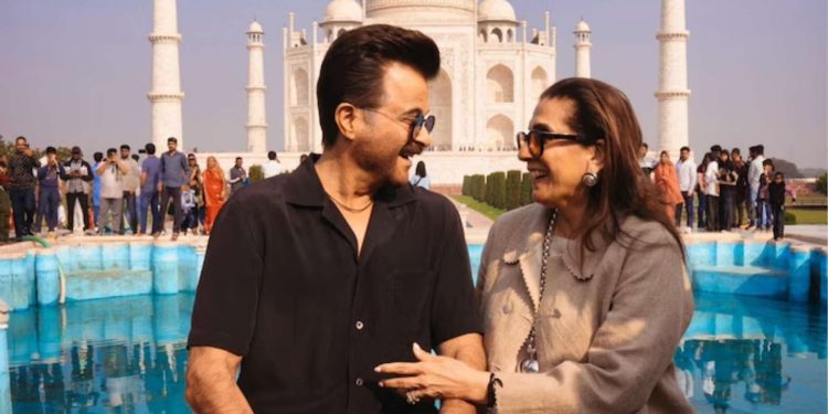 Anil Kapoor Shares Heartwarming Moments with Wife Sunita at the Taj Mahal