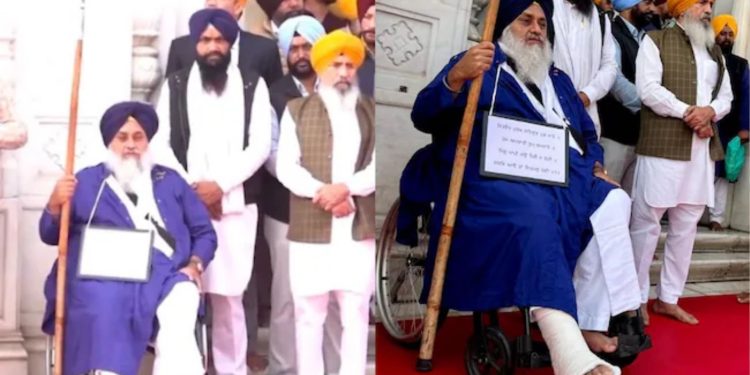 Sukhbir Singh Badal Undertakes Religious Penalty at Golden Temple Amid Sacrilege Controversy