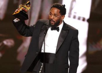 Kendrick Lamar Grammys 2026 winning Record of the Year with SZA