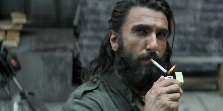 Dhurandhar 2 film poster featuring the upcoming action thriller sequel