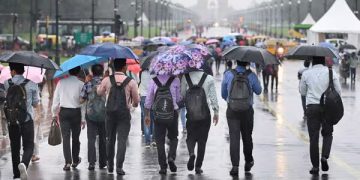 Delhi weather today rain and cloudy skies after western disturbance brings cool temperatures