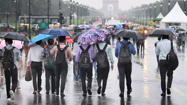 Delhi weather today rain and cloudy skies after western disturbance brings cool temperatures