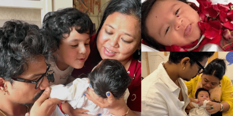 Bharti Singh and Haarsh Limbachiyaa reveal son Kaju Yashveer Singh Limbachiyaa face in vlog