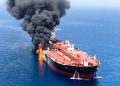 Iran oil tanker attack in Iraqi waters causing fire and global oil supply concerns