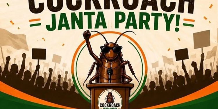 Cockroach Janata Party viral Instagram movement surpasses BJP followers on social media