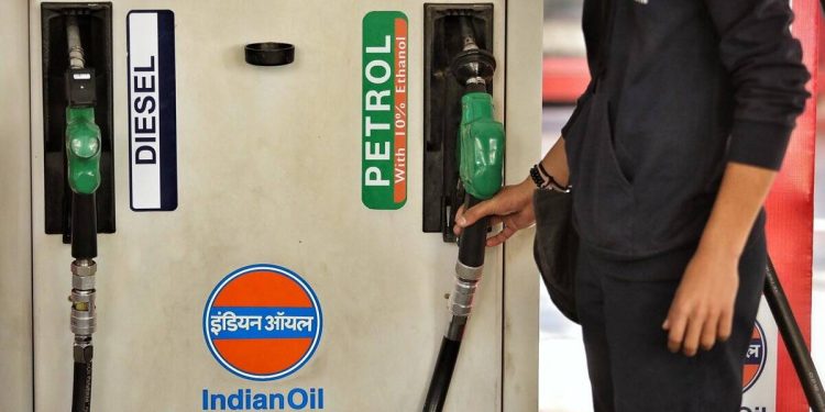 Petrol diesel price today displayed at a fuel station in Delhi after latest fuel price hike India